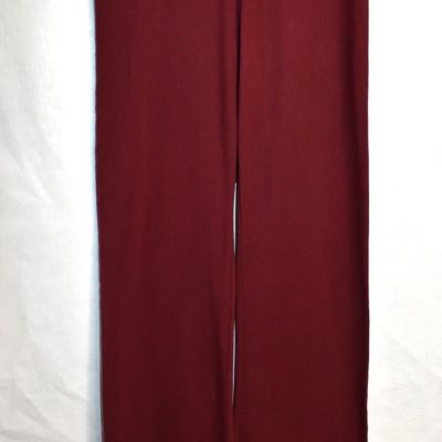 Old Navy Leggings High Waisted Flare Size Medium Burgundy  Women's New